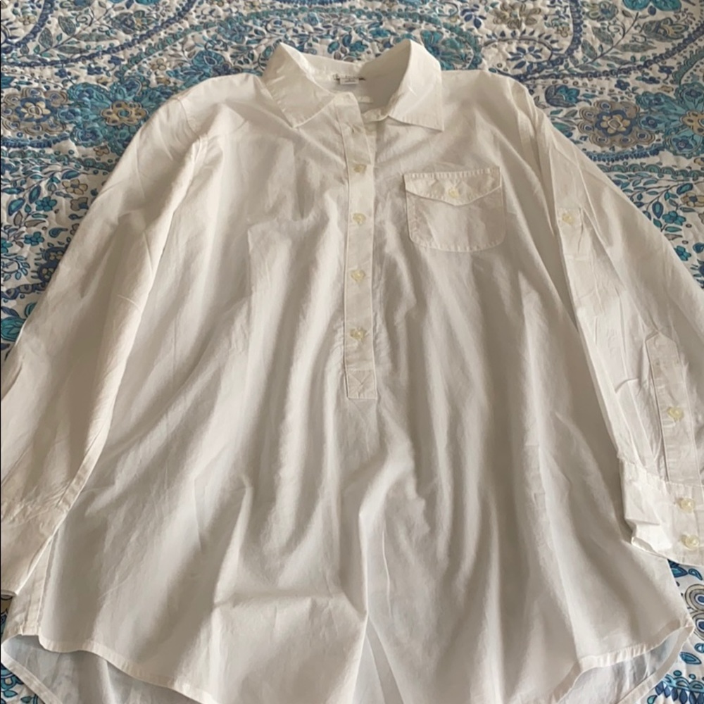 Long sleeve tunic button down